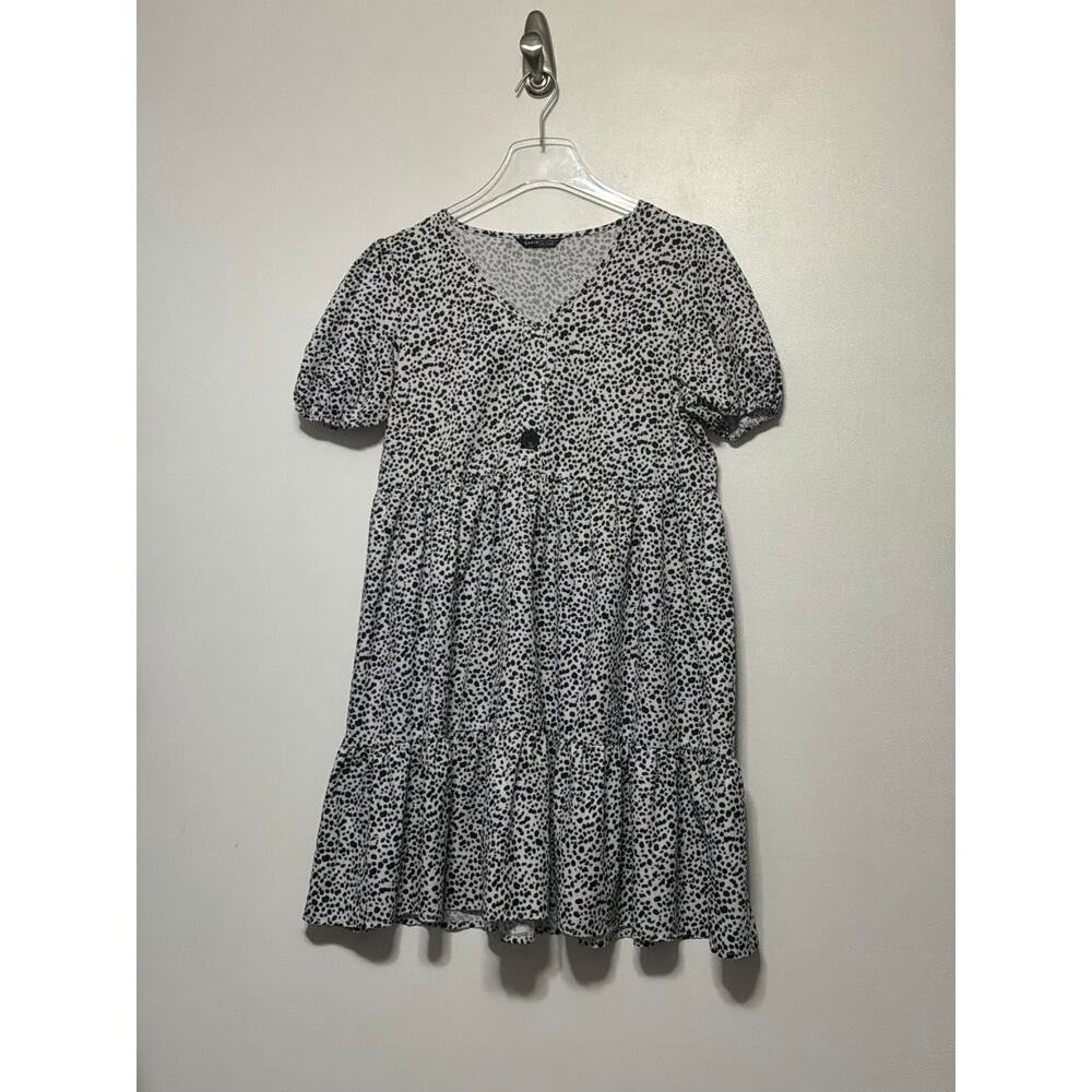 Shein Mini Dress White / Black Size Small